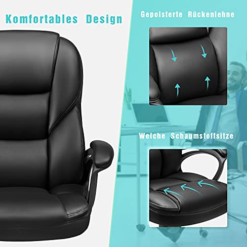 Ergonomischer Chefsessel Devoko Bürostuhl für Büro und Zuhause