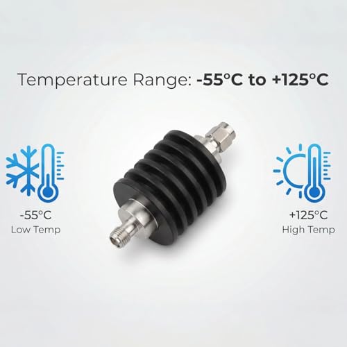 Atenuador SMA 10W 50 Ohm 40dB 3GHz macho a hembra miniatura 6