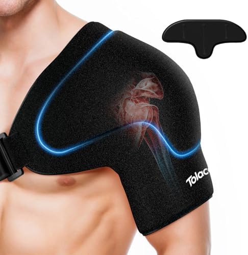 Shoulder Ice Pack Wrap with Triple Coldfocus Expert Gel for Long-...