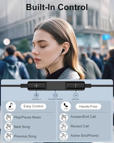 Lightning Headphones for iPhone, Mfi Certified Apple Wired Ear Buds in-Ear — view 3