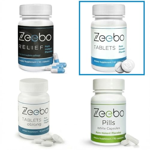Pilules placebo Zeebo en comprimés contre l'anxiété du geste quotidien