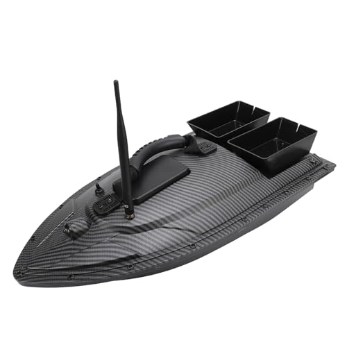 RC Fishing Bait Boat with Dual Motor Fish Finder GPS - 500M Range Remote Control Boat, Night Light, 1.5kg Load Capacity, Auto Return & Course Calibration