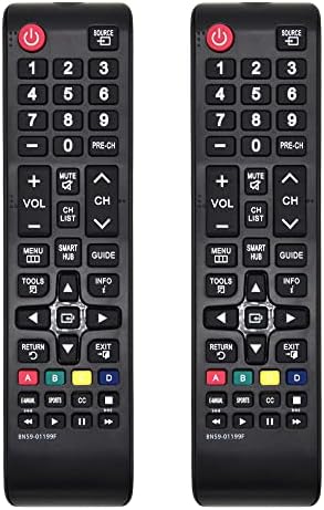 New Universal Remote for All Samsung TV Remote, Replacement Compatible for All Samsung Smart TV LED LCD HDTV QLED SUHD UHD 4K 3D TVs (2 Packs)