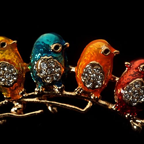 Broche oiseau en alliage ciselé de qualité supérieure pour robe chic
