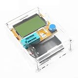 LCR-T4 Digital Transistor Tester for Mega328 with Case, Measures Resistance, Capacitance, Inductance, Diode, MOSFET, SCR, Transistor and ESR, 2.48 x 2.80 Inch PCB