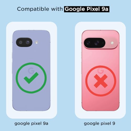 Image of Amazon Basics Back Cover for Google Pixel 9A Mag-Safe Shockproof PC + TPU Protective Case Magnetic Support Bumper Case (Transparent Mag-Safe)