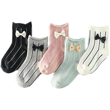 Amazon 3足組子供靴下クルー丈 バレエシューズ フェイク柄 リボン付 スベリ止め付 15cm cm ベビー マタニティ ベビー マタニティ 通販