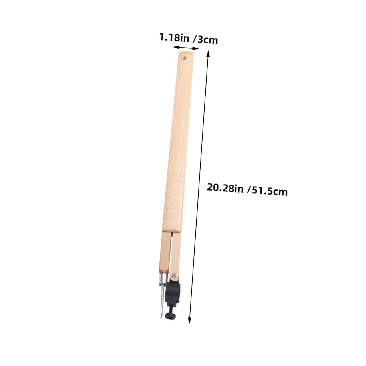 Operitacx 3 Piezas Compás de Madera para Geometría Escolar Herramienta de Enseñanza para Matemáticas y Física para Profesores Aula Diseño de Precisión Herramienta Didáctica para Dibujo y