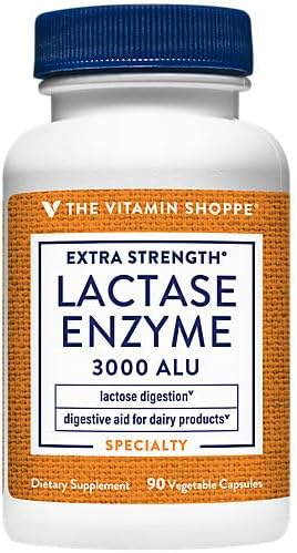 Miniatura 2 de The Vitamin Shoppe Enzima lactasa extra fuerte Ayuda digestiva 3,000 ALU (90 cápsulas vegetales)