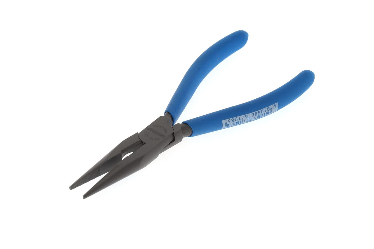Gedore Straight Shape Telephone Pliers, Long Nose, Toothed, Straight, Induction-Hardened, Non-Slip Handles, Length 160 Mm, 8132-160 Tl