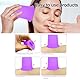 Schröpfgläser Silikon,Schröpfen Cups Silikon,Saugglocke Massage,2 Stück Facial Cupping,Silikon Schröpfen Cups,Saugglocke Massage Tools,Schropfenset für Massage,Gesicht Schröpfen (Lila)