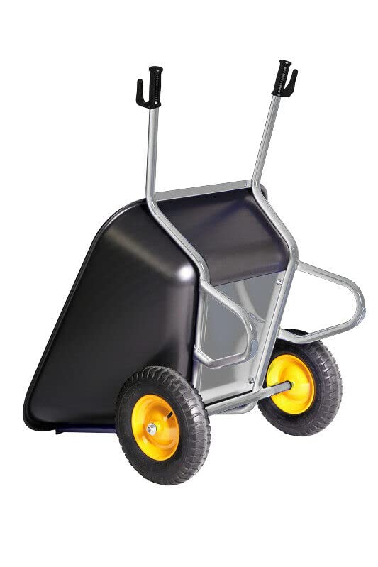 Schubkarre Futterkarre 293L Stallkarre 2 Rad KELBERG Premium Verzinkt Luftrad 6 PR 400-8