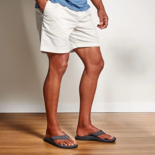 Olukai Ohana Men's Beach Sandals, Quick-Dry Flip-Flop Slides, Water Resistant & Lightweight, Compression Molded Footbed & Ultra-Soft Comfort Fit, Pavement/Pavement, 14 #TOP4