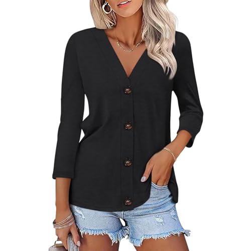 Womens Cardigans Lightweight 3/4 Long Sleeve Open Front Cropped Cardigans for Women UK Elegant Casual Ladies Boyfriends Shurg Jumpers for Spring Summer Autumn - Image 5