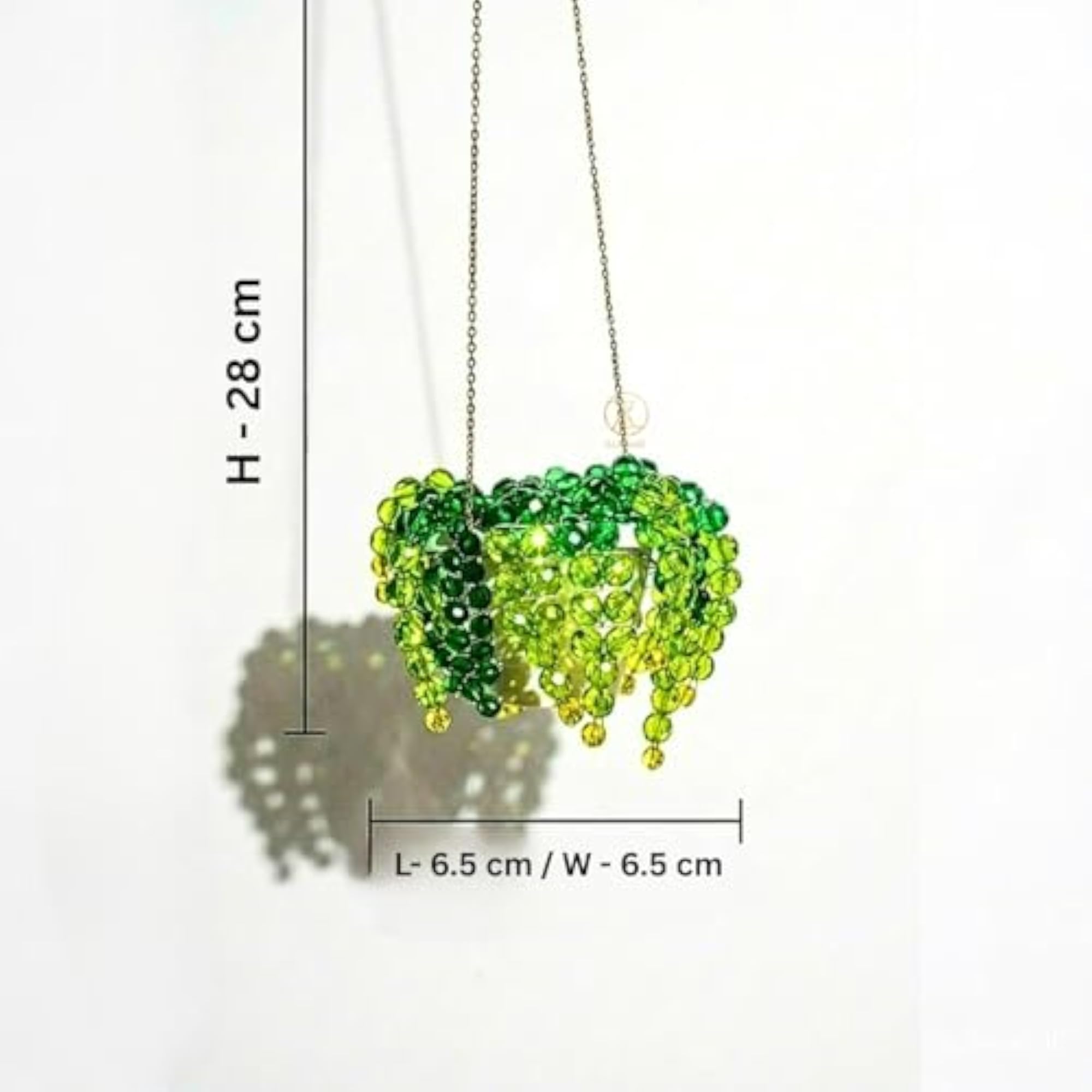 Beaded Hanging Plant Decorative Showpiece