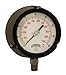 Winters PPC Series Phenolic Dual Scale Process Pressure Gauge with Stainless Steel Internals, 0-160 psa/kpa, 4-1/2" Dial Display, +/-0.5% Accuracy, 1/2" NPT Bottom Mount