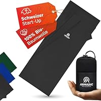 Armadic Hüttenschlafsack aus 100% Bio-Baumwolle mit Reißverschluss (nur 380g) - Ultra leicht, klein und dünn. Reiseschlafsack, Schlafsack Inlett I Ideal für Backpacking, Hostels und Berghütten (Grau)