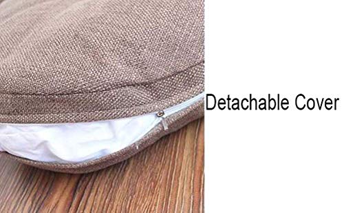 Coussin d'appoint extra large rond et épais pour fauteuil de bureau et sol - 6