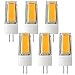Produktbild DASKOO 6-er Pack Flimmerfrei G4 5W = 40W LED Licht Keramik + PC Warmweiß 1X5W COB AC/DC 12V