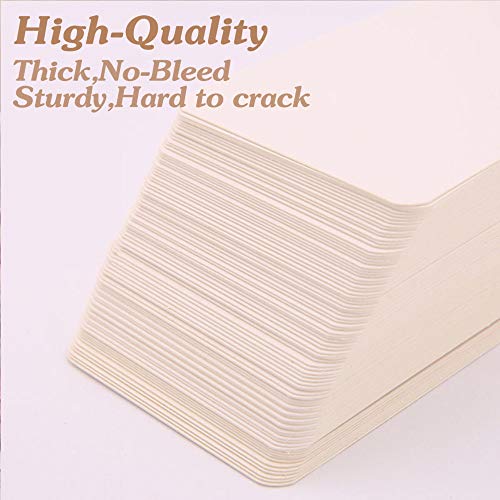Primbeeks 300Pcs Blank Business Cards, Premium Blank White Cards, 3.5" X 2.2" Small Blank Cards, Blank Cardstock Cards, Small Note Cards, White Blank Cards, White Business Cards, Kraft Paper Cards #TOP2