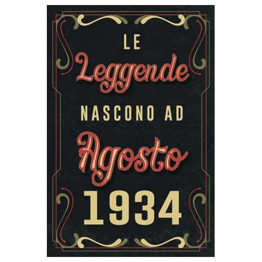 Le Leggende Nascono Ad Agosto 1934: Idea regalo originale e divertente di 89 anni per donne e uomini. Taccuino a righe