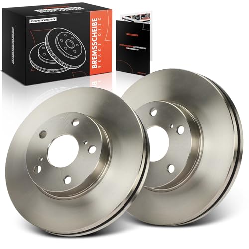Frankberg Brake Disc Set incl. 2x Discs Front Vented Ø277mm Compatible with A.u.r.i.s Estate E18 A.u.r.i.s E18 Replace# 4351202330