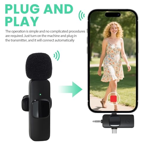 Wireless Lavalier Microphone with 4 in 1 Universal Receiver - Image 4