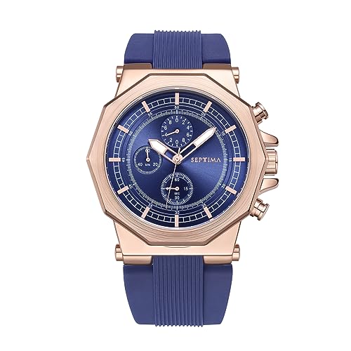Montre de plongée pour homme étanche bracelet silicone rose gold