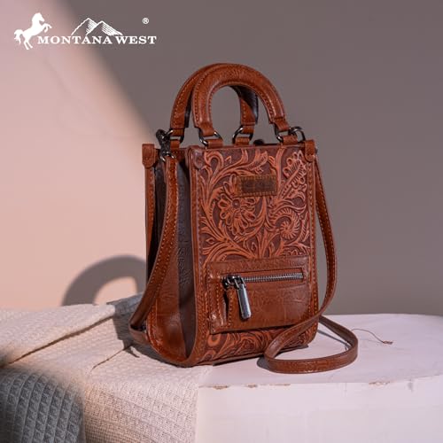Image of Montana West Western Women's Crossbody Handbag Ladies Crossbody Bags for Women Designer Top Handle Handbags