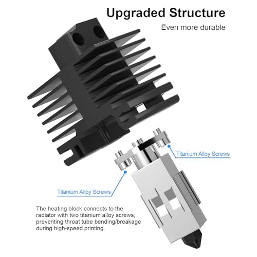 Hot end kit complet 0.4mm extrudeuse avec bloc de chauffage pour X1