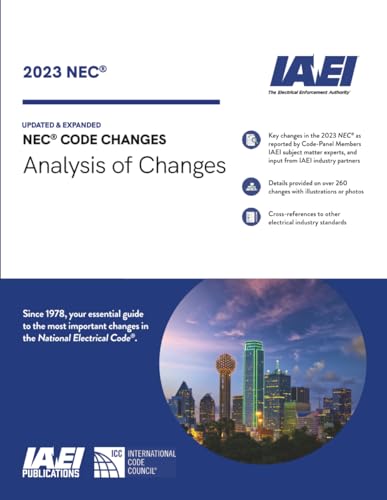 Analysis of Changes, NEC-2023