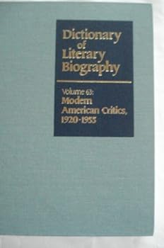 Hardcover Dlb 63: Modern American Critics, 1920-1955 Book