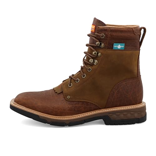 Image of Twisted X mens 8 inch Soft Toe Waterproof Lacer Work Boot
