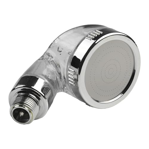Pommeau de douche économie d'eau à 3 jets réglables embout bleu compact