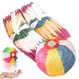 【 嬉しい 縁日 用品 】紙風船 6号 セット 〈 破れにくい 紙ふうせん 〉 景品 昔懐かしい 玩具 〔 お祭り/イベント/子供会/露店/縁日 〕 おもちゃ サイズ約14cm 【K-Bright感謝のカード】 (100) [並行輸入品]