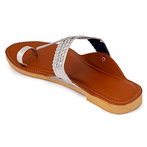 Image of womens footwear Designer Synthetic Leather stylish Kolhapuri for women and girls suitable for any ocassion