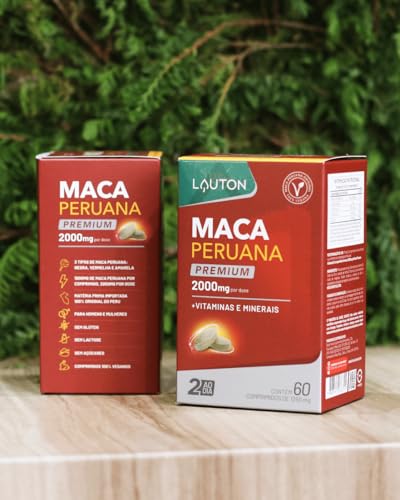 Maca Peruana Premium 2000mg 60 Comprimidos Lauton Nutrition Clinical Series