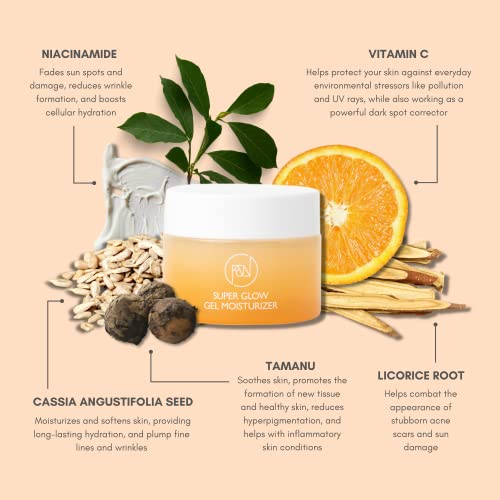 Flora And Noor Vitamin C And Niacinamide Super Glow Moisturizer | Skin Brightening And Anti-Aging Moisturizer For All Skin Types With Vitamin B5 For Women And Men (1 Pack) #TOP3