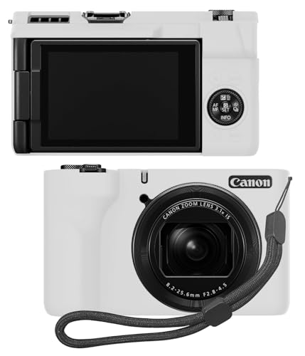 For Canon PowerShot V1 P[X یJo[ [HVUYAL]VRP[X ɂ _炩ȃVJQ̃X|[cN[ȃfUC Ռ z X \tg P[XJo[ h~ی(zCg)