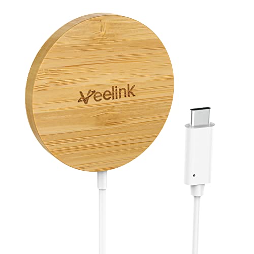 Veelink Bamboo Caricatore Wireless Magnetico USB-C...