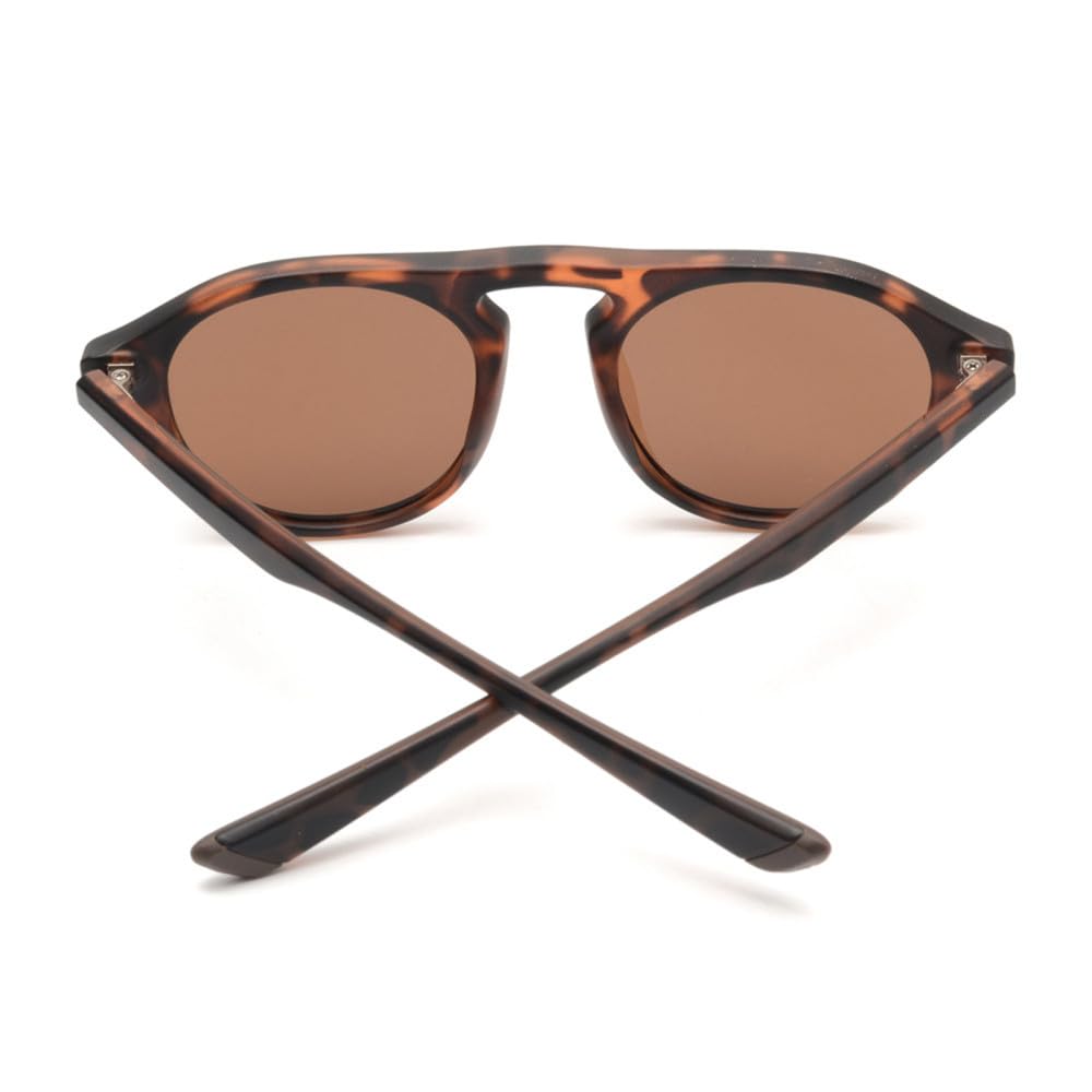 Occhiali da sole da donna da uomo polarizzati rotondi leggeri vintage UV400
