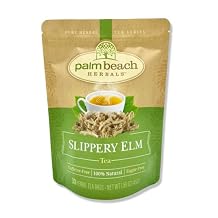 Palm Beach Medicinal Herbs Slippery Elm Tea - Slippery Elm Bark for Throat, Digestive and Wellness Support - Caffeine Free - Sugar Free - 30 Herbal Tea Bags