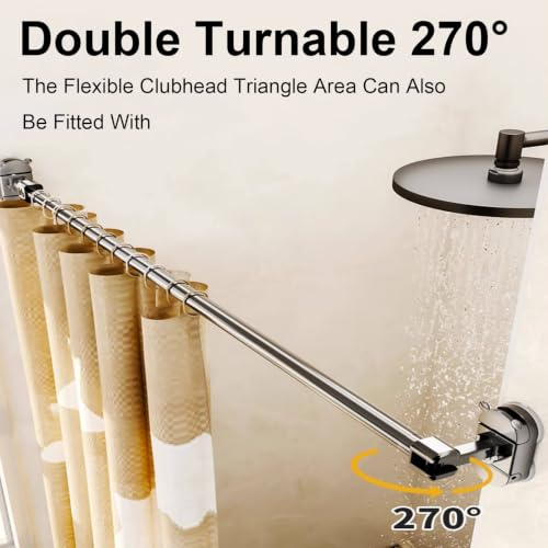 Tringle à rideau à ventouses barre de tension en acier réglable 116-208cm blanc - 5