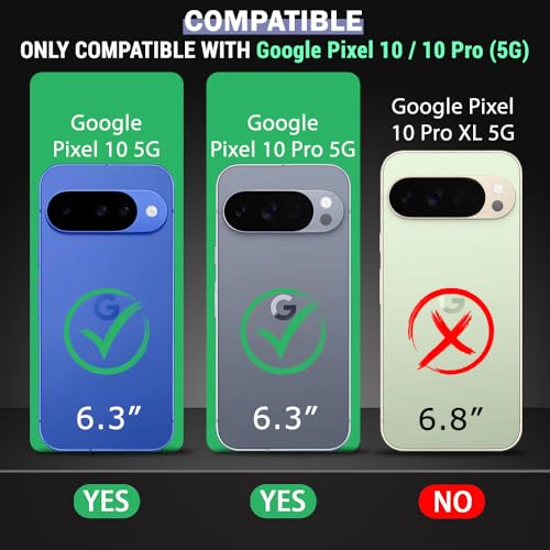 Image of TheGiftKart Liquid Silicon Back Cover Case for Google Pixel 10 / Pixel 10 Pro | ShockProof Military Grade Protection | Micro-Fibre Cloth On Inner Side | Built-in Anti-Slip Grip Case Cover (TPU, Black)