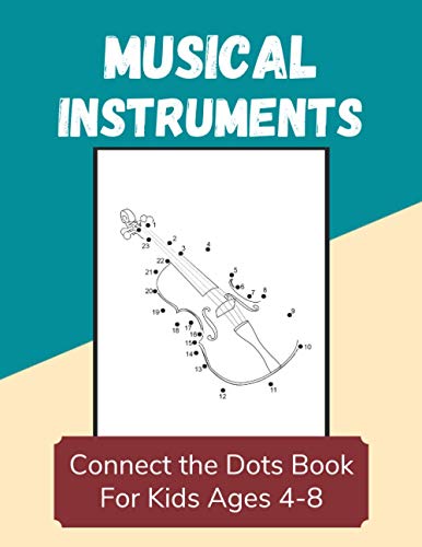 Musical Instruments Connect the Dots Book for Kids Ages 4-8: Join the Dots Activity Book Puzzles for Children image 2