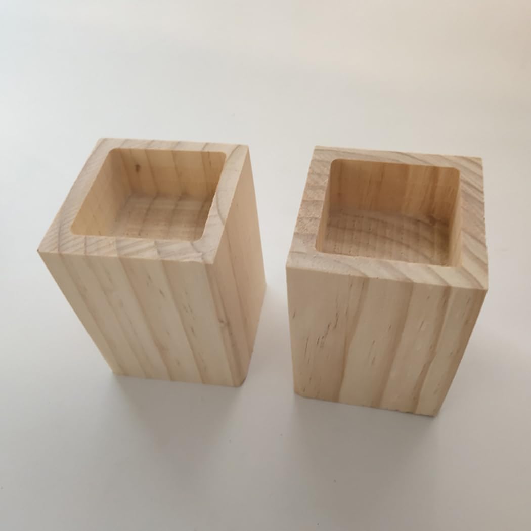 Rialzi per Letto in Legno 4 Rialzi per Divano Piedini di Supporto per Pesanti Sollevatori da Mobili Altezza 3-20 cm, per Tavolo Divano Scrivania (A 5cm-Increase Height 20cm)