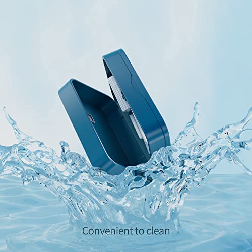 Cotisen Retainer Case With Mirrors, Magnetic Closure, Aligner Chewie, Removal Hook Tool, Orthodontic Holder Dental Teeth Clear Braces Box Travel Kit Cyan #TOP4