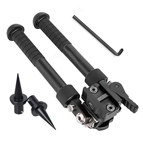 KINGNAN Hunting Bipod 6.5-9 inch Adjustable Tactical Picatinny Black2