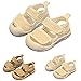 Soccer Shoes for Toddlers Size 9 Summer New Mesh Soft Bottom Breathable Non Slip Solid Color Children's Fashion Casual Beach Sandals (White, 4.5 Infant)