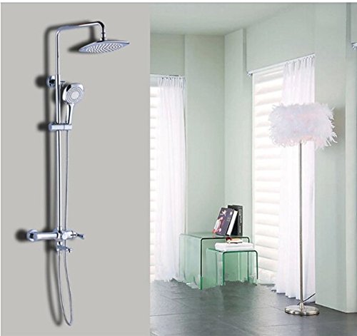 Ensemble de douche chrome éclatant Gowe avec robinet robuste et finitions soignées